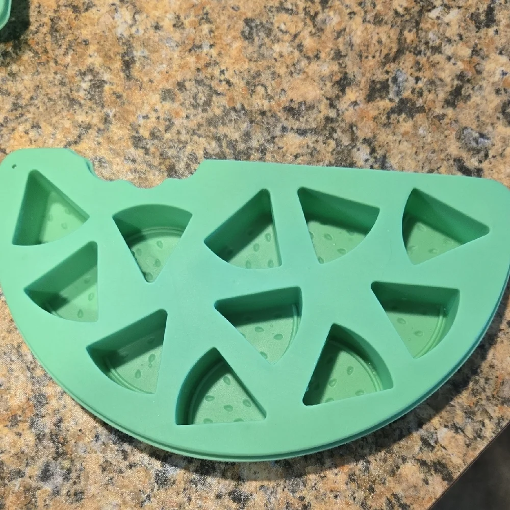 Green and Red Fruit-Shaped Silicone Molds
